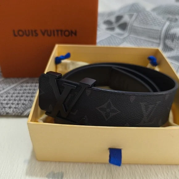 Louis Vuitton Black Monogram Reversible Belt - Picture 1 of 6